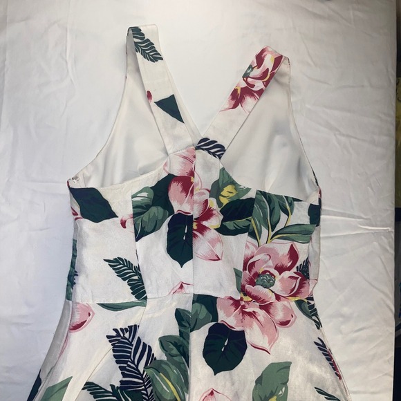 Banana Republic Floral Midi Dress Tropical Cottagecore Resortcore Soft Summer - Picture 4 of 7